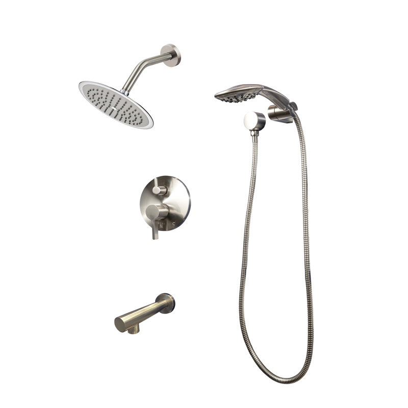 Robinet de système de douche complet à contrôle de volume avec valve brute Sera