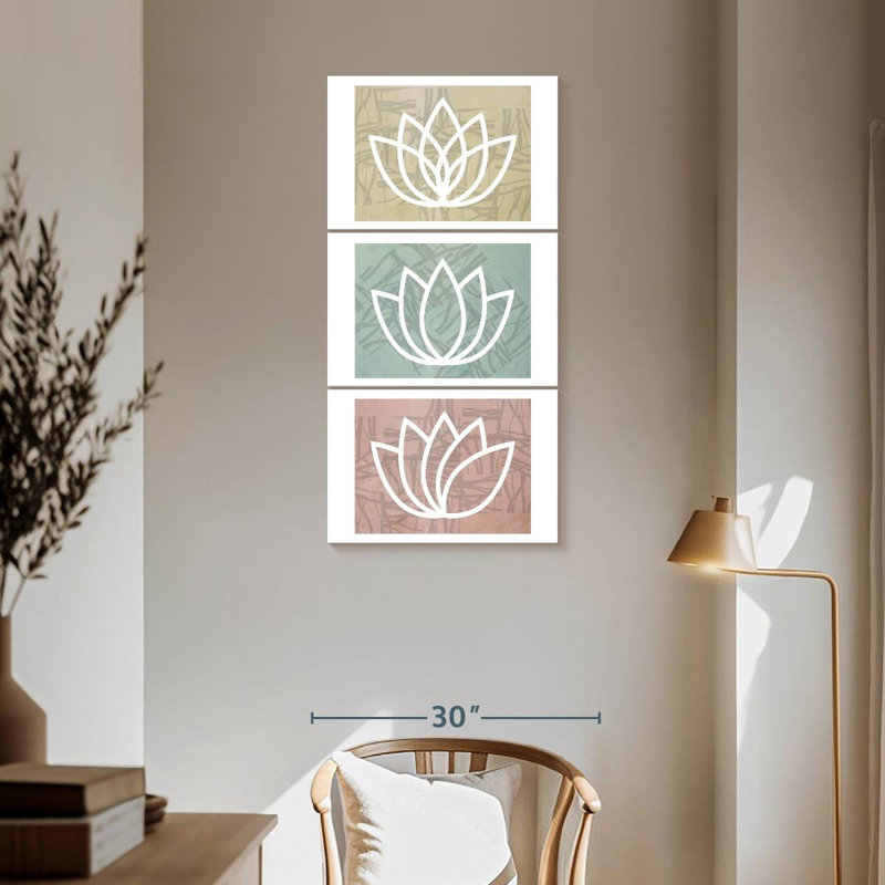 Lotus Namaste I, 62" H x 30" W