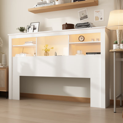 Caylem Queen Bookcase Headboard