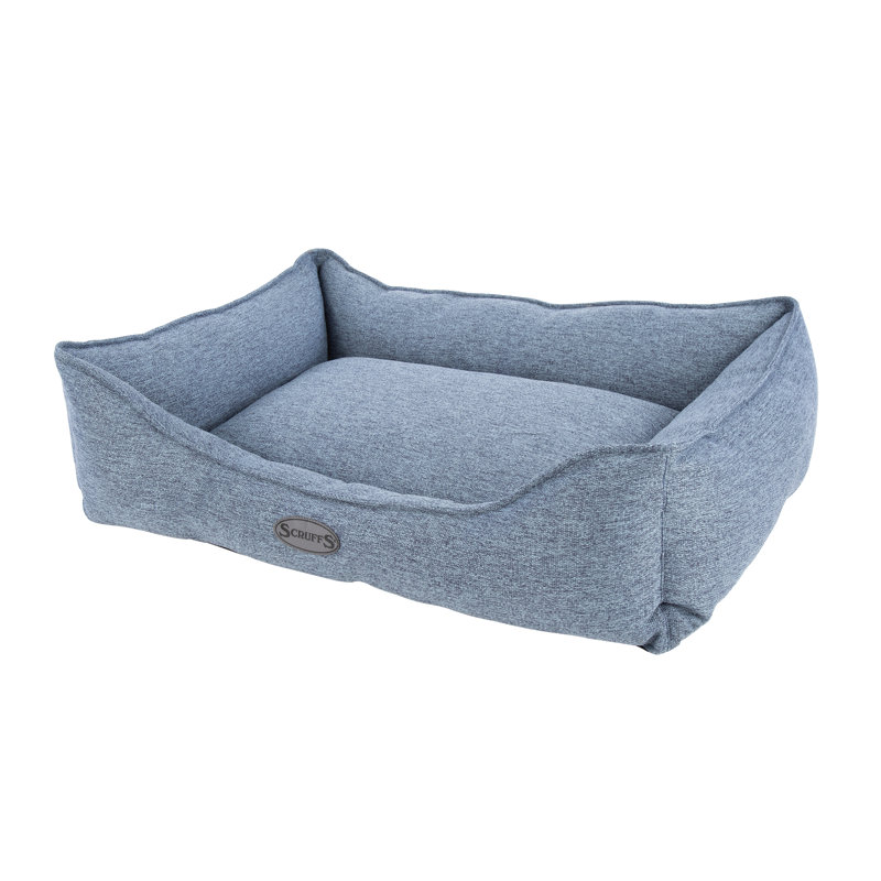 Polyester Pet Bed, Denim Blue, 22cm H x 90cm W x 70cm D