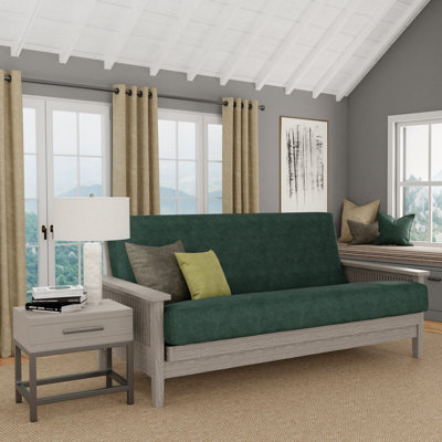Leupp Polyester Box Cushion Futon Slipcover