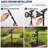 Solar RGB LED Outdoor Landscape Spotlight with Ground Stake, 18 LEDs, Black
