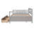Daybed Wood Frame with Two Drawers, Practical and Timeless Design, Perfect for Storage and Comfort-823064823