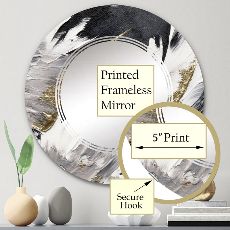 Miroir mural Zirafete, 24 po x 24 po