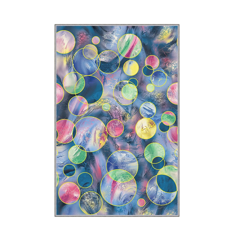 Premium Hall Carpet, 2.6 x 9.8 ft | 100% Polyester, 0.04 in Pile Height | Antibacterial & Non-Slip Underside | Machine Washable, 3D Digital Printing | Durable Woven Design for Living Room & Entryways
