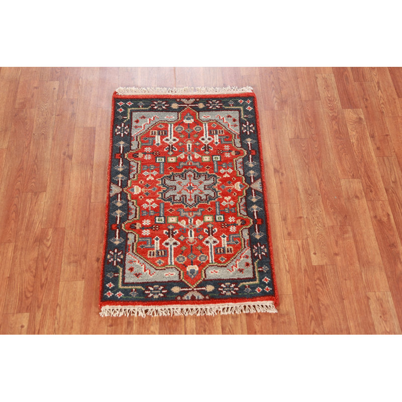 Tapis orange orange Kazak