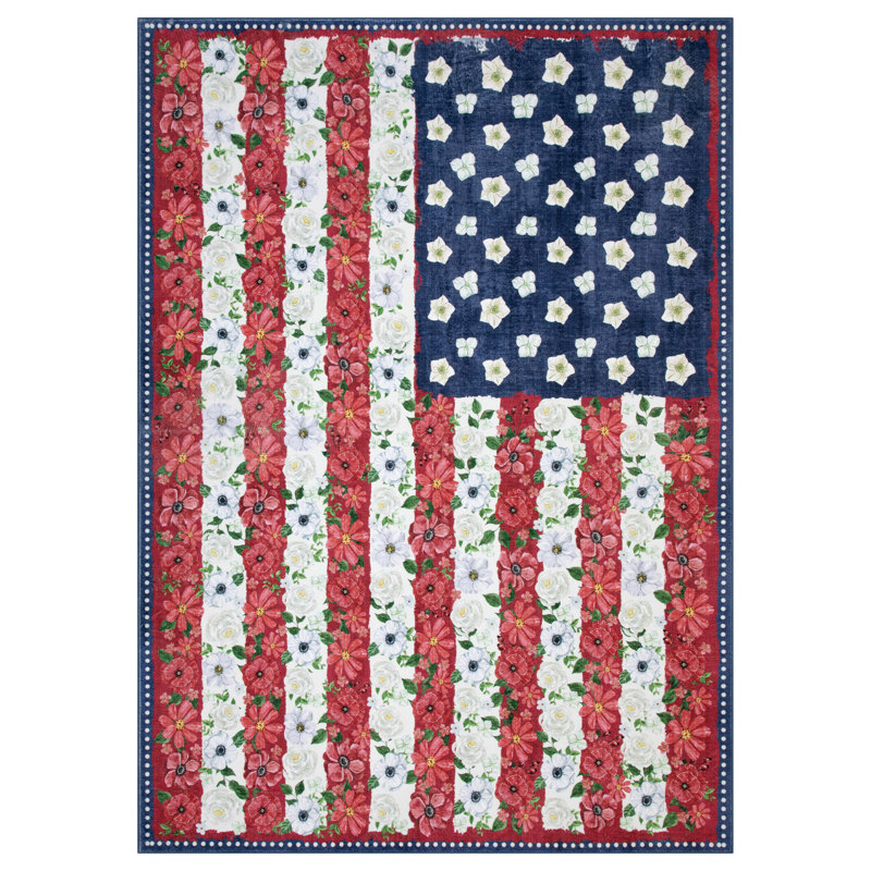 Area Rug for Living RoomWashable Area Rug Non-Slip Mark ResistantRug for Bedroom Home Decor Office Carpet, Blue