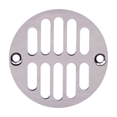 Couvercle de drain de grille de douche rond en laiton avec couronne