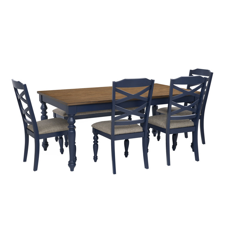Ensemble repas 6 pièces Thornbury, Marine, Light Brown/Navy