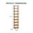 9-Tier Expandable Folding Bamboo Storage Rack, Space-Saving Storage Solution, No Assembly Required