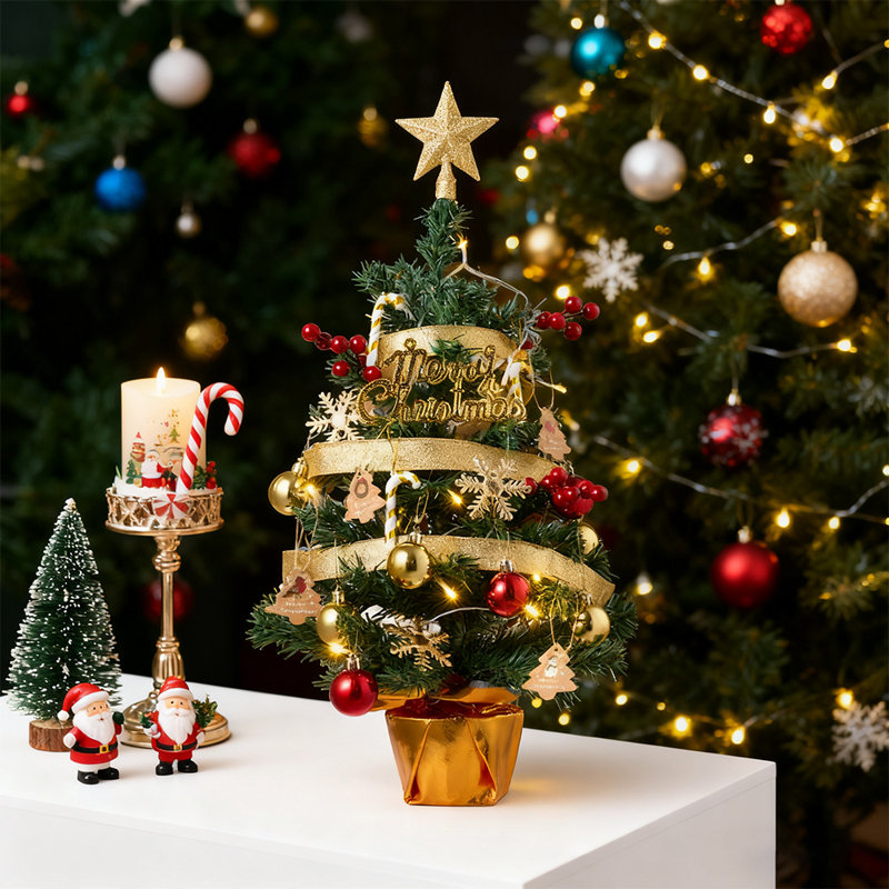 2' H Lighted Artificial Christmas Tree