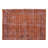 6x8.4 Ft Handmade Turkish Rug Over-Dyed in Orange Color for Modern Interiors
