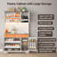 Garde-manger intégré de 70,8 po avec station de charge, tablette à micro-ondes et éclairage DEL-674067299