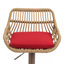 Ensemble de 2 tabourets de bar modernes pivotants avec repose-pieds réglables pour la cuisine et la salle à manger (rouge)-1559176317