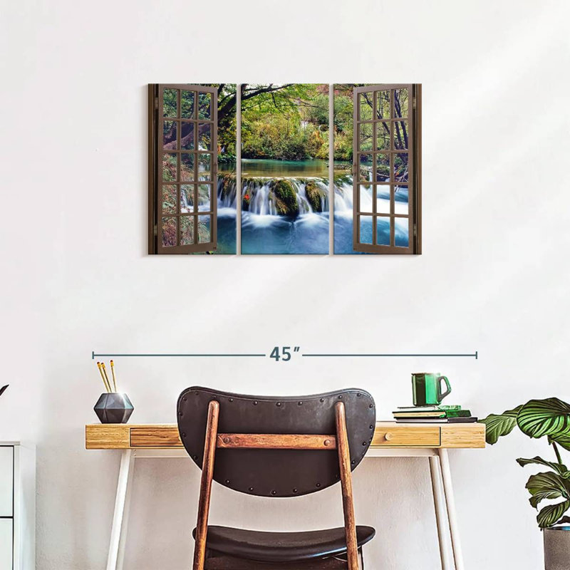 Ensemble de 3 pièces Waterfall, H 20 po x l 33 po x P 1,25 po