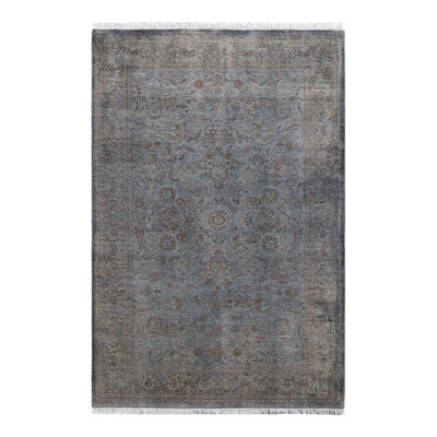 Overyed One-of-a-Kind Rectangle 4'3" X 6'4" Hand Knotted Area Rug