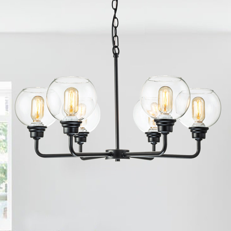 Amplas 6 - Light Dimmable Round / Oval Chandelier
