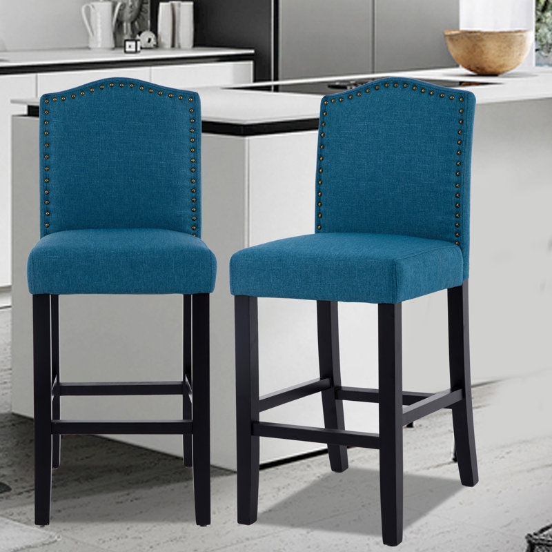 Tabouret de bar 29,38 po Knutson, Bleu, Tabouret de bar (siège d'une hauteur de 29,38 po)