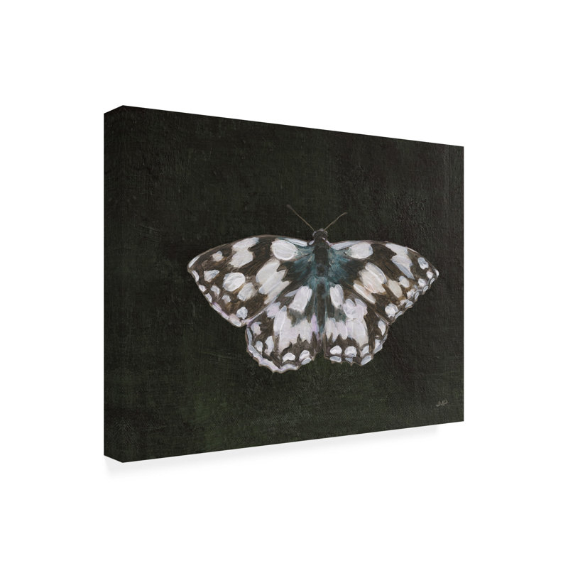 Art mural sur toile noire, Julia, H 14 po x l 19 po