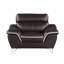 Arik Three Piece Indoor Genuine Leather Six Person Seating Set
