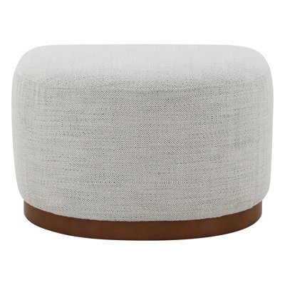Bennett Upholstered Swivel Barrel Chair With Ottoman