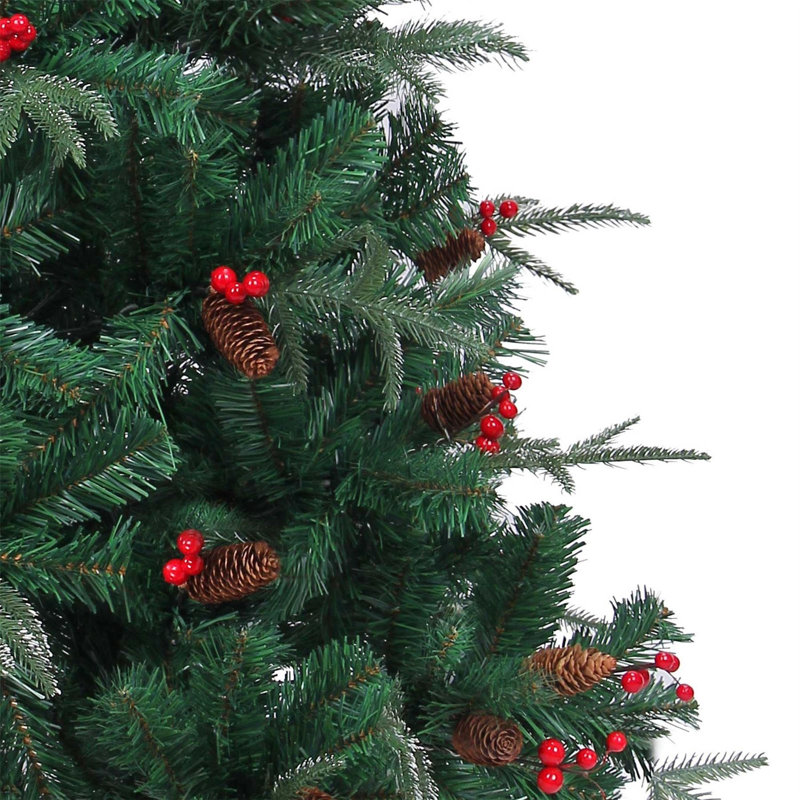 Lighted Artificial Christmas Tree, 6 ft.
