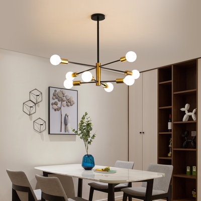 Vintage 8-Light Branch Chandelier