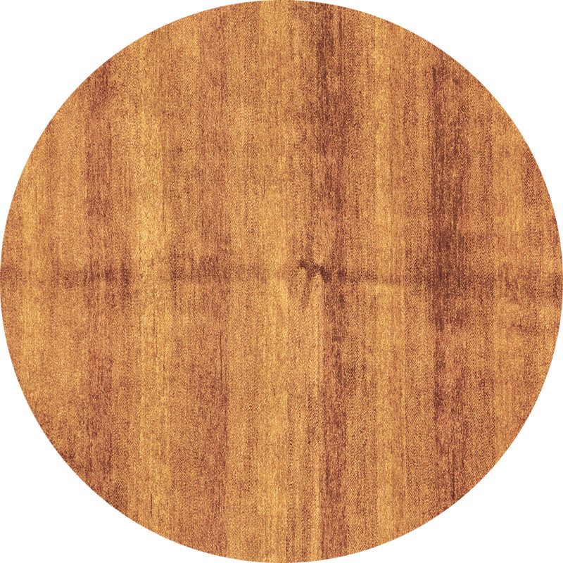 Tapis rond en laine / polyester abstrait tissé à la machine 8 pi
