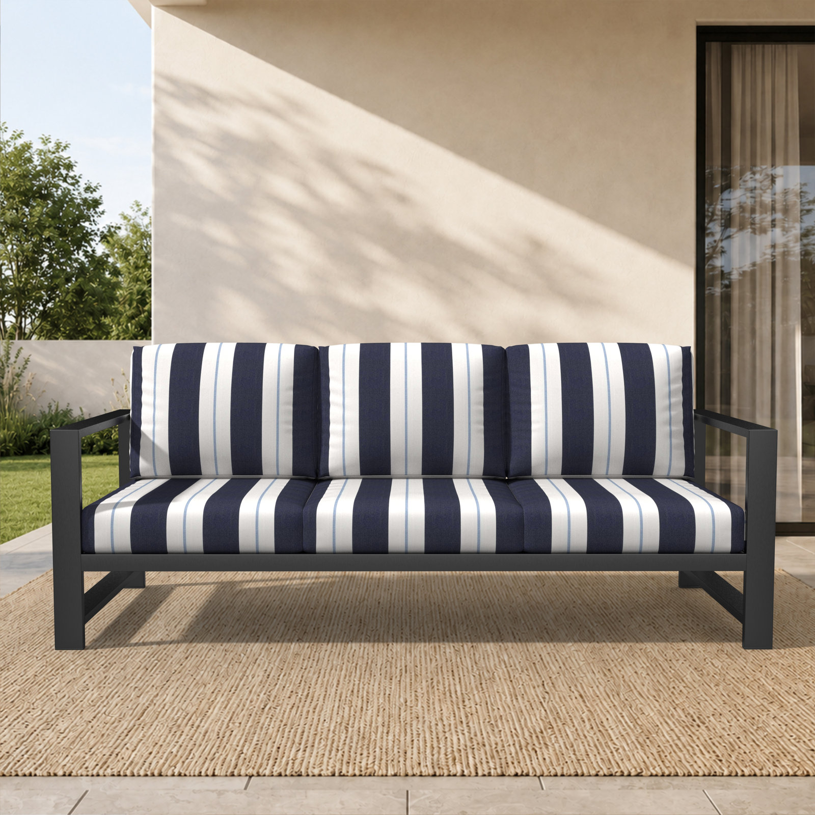 Dulcie 80" Sunbrella® Patio Sofa, Sunbrella® Relate Harbor