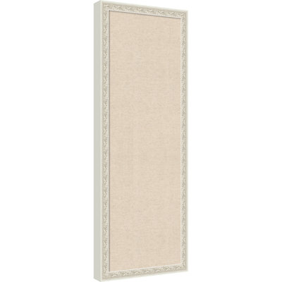 Tableau magnétique encadré en tissu, tableau d'affichage à tissage neutre 14 x 38 pour l'organisation murale