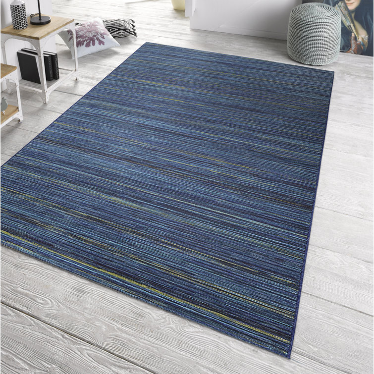 Lotus Flatweave Blue Rug