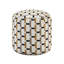 Pouf cylindrique rembourré en tissu jacquard multicolore avec repose-pieds moderne, repose-pieds, repose-pieds antidérapant, fauteuil à billes, repose-pieds 1pc