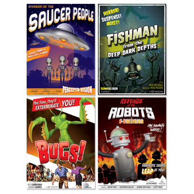 Découpes d'affiche des années 50 B-Movie Drive-In