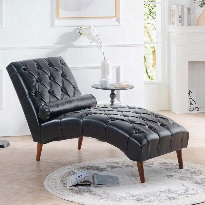 Chaise longue en polyuréthane d'intérieur, Marron foncé
