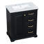 Meuble-lavabo 30 po avec cabinet de lavabo avec tiroirs, structure solide et panneau de fibres à densité moyenne-107087762