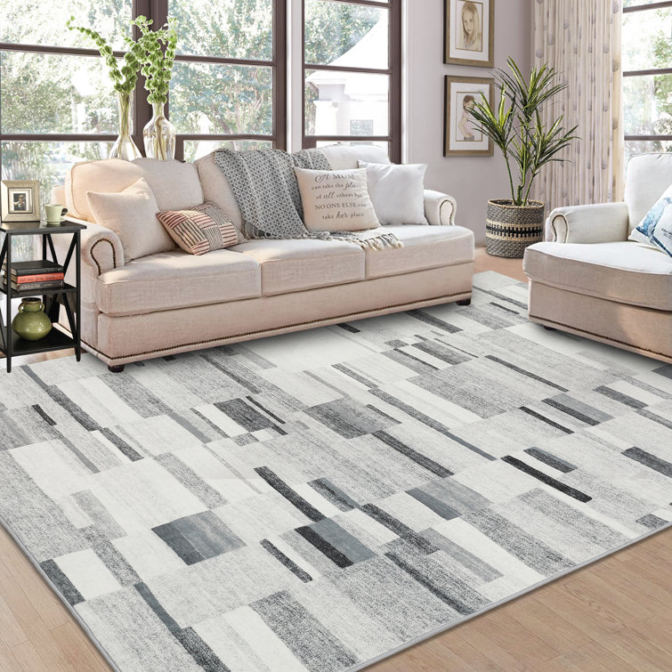 Tapis gris lavable Enasia
