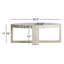 Kenzie Cross Legs Coffee Table