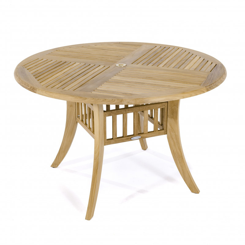 Outdoor Round Teak Dining Table