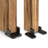 No Groove Adjustable Sliding Door Guide, Bottom Floor Guide, Barn Door Floor Guide Floor Mount, Bypass Door Guide, Black Plastic With Screws(2Sets)