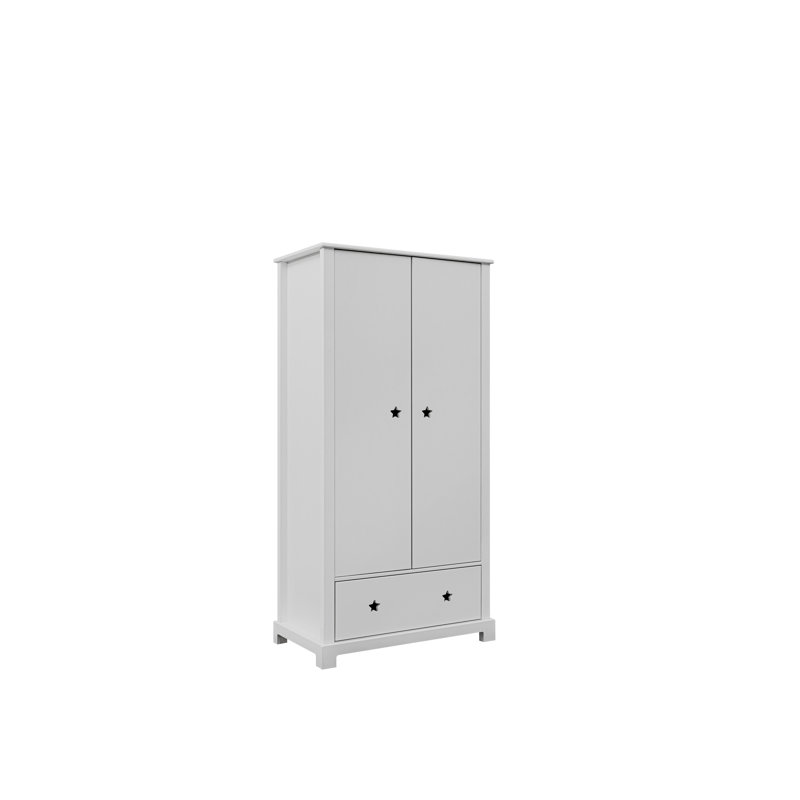 Post 2 Door Wardrobe, Grey
