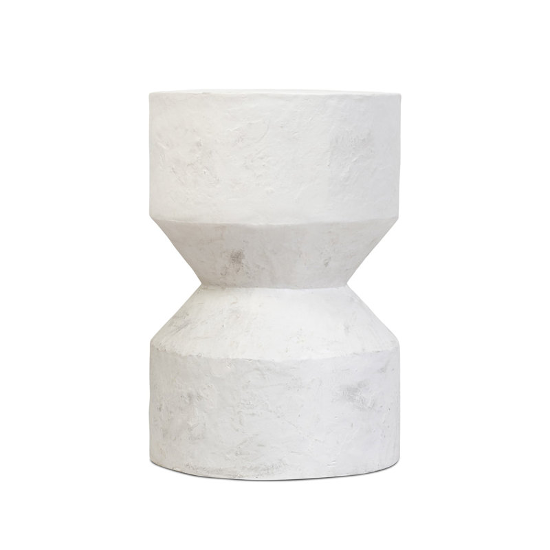 Ara End Table, Textured Lunar