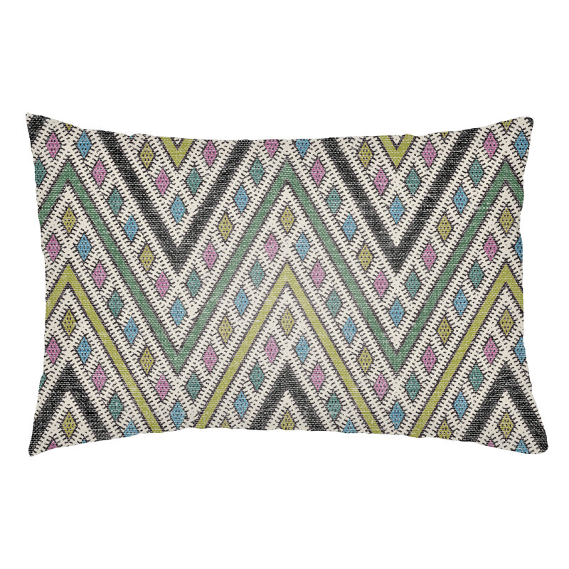 Lolita Leilani Indoor/Outdoor Lumbar Pillow, Kelly Green/Lime Green