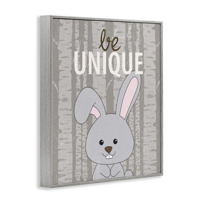«Be Unique Woodland Bunny», estampe numérique, conception de Kim Allen, Estampe numérique Farmhouse, H 14 po x l 11 po