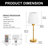 16.1'' Desk Table Lamp with RGB Remote Control Bedside/Standard Desk Lamps Traditional Style