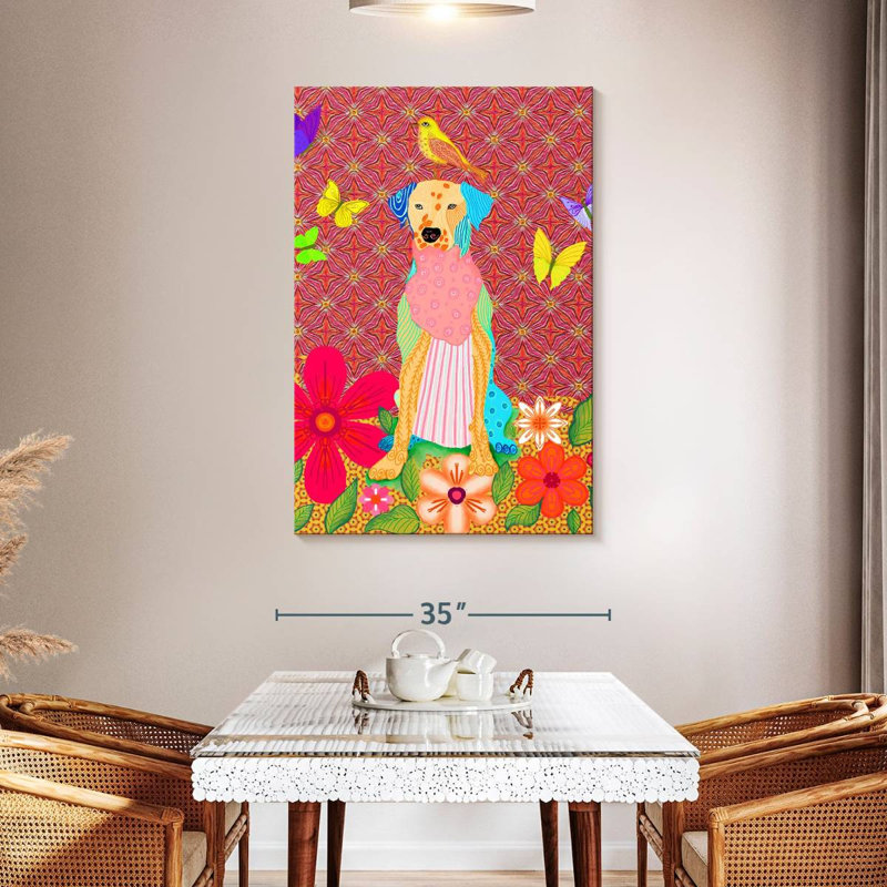 Brampt Tall Dog, 48" H x 32" W