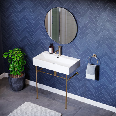 Lavabo console en céramique 30 po Claire