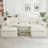 Modern Corduroy Sectionals, Convertible L-shape With Ottoman For Home