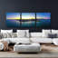 «Chicago - Planétarium coucher de soleil» par Epic Portfolio, ensemble d'art mural en verre acrylique, 3 pièces-102009711