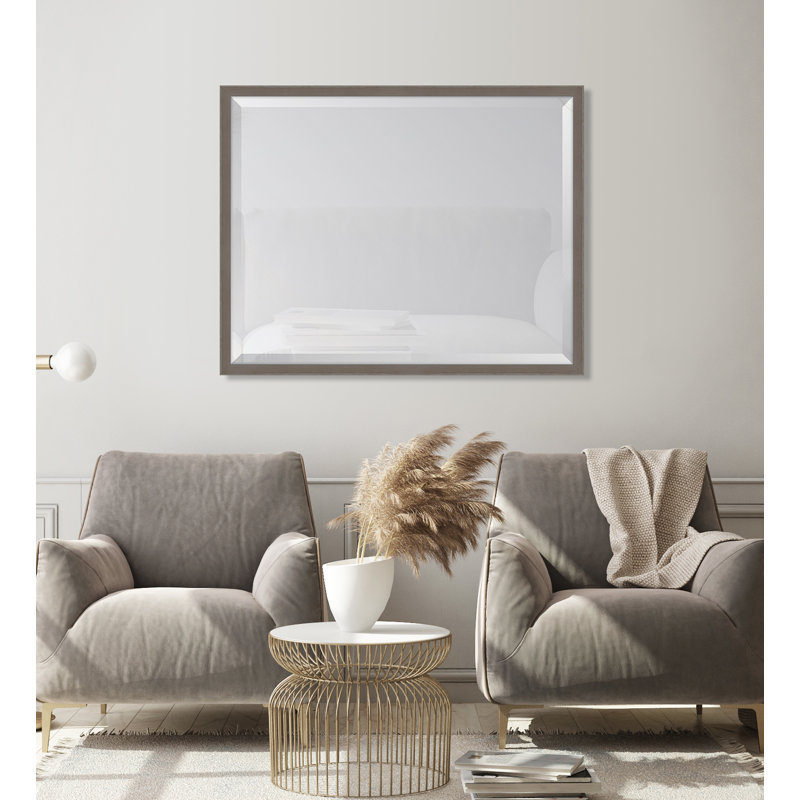 Miroir d'appoint Agapi, 23,75 po x 29,75 po, Chêne gris