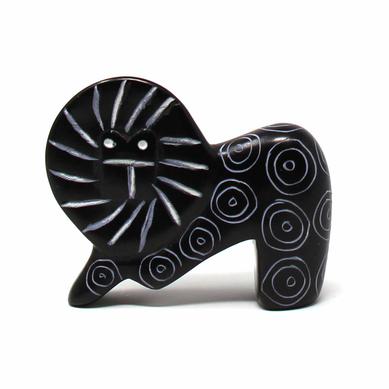 Lions de pierre à savon Ying Yang